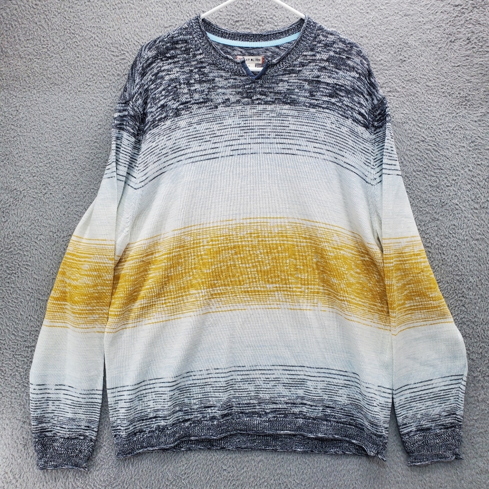 32 Bar Blues Soulero Yarn Dyed Sweater Mens Size XL